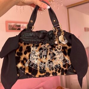 Rare Vintage Cheetah Print Juicy Couture Mini Daydreamer Bag